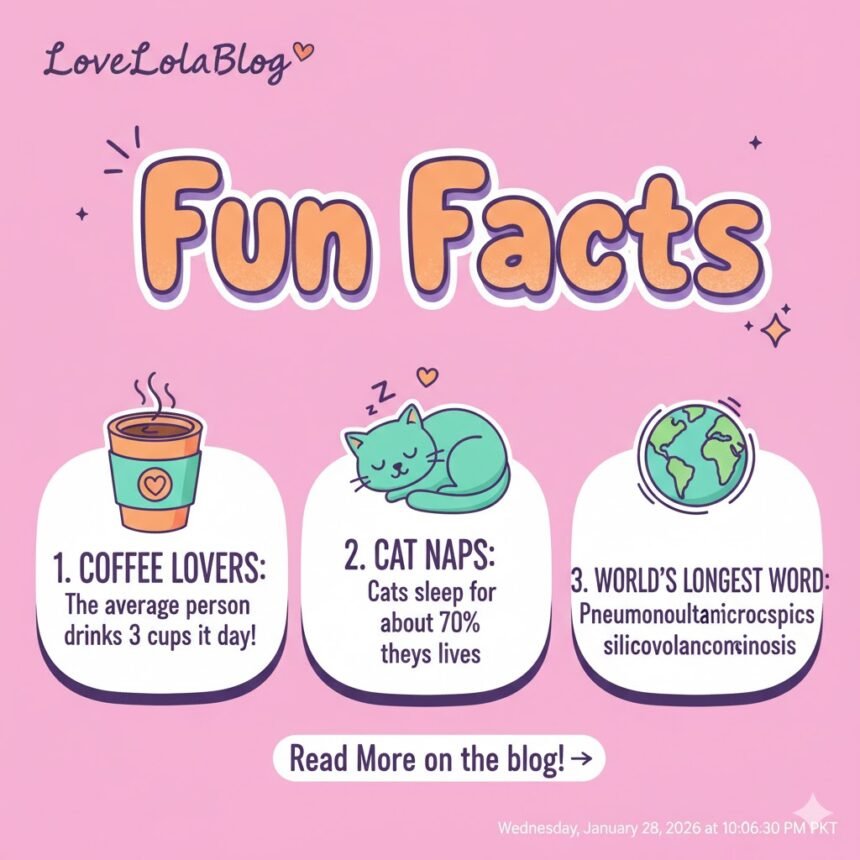 Fun Facts LoveLolaBlog