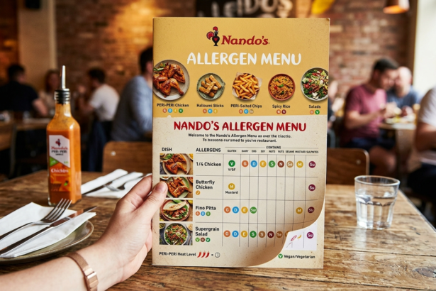 Nando's Allergen Menu